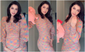 Copertina di Valentina Nappi svela di non essere incinta e poi fa una domanda ai suoi follower