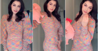 Copertina di Valentina Nappi svela di non essere incinta e poi fa una domanda ai suoi follower