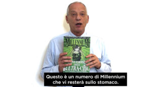 Copertina di L’invasione degli ultracibi, Gomez presenta il nuovo numero di Millennium: “Vi resterà sullo stomaco”