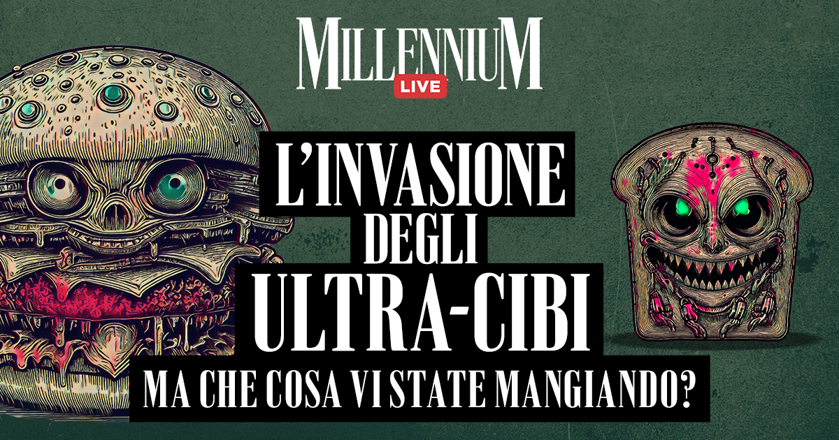 L’invasione degli ultracibi: ma che cosa vi state mangiando? La diretta di MillenniumLive