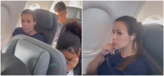 Copertina di “Sei disgustosa e maleducata perché mio figlio piange e tu non gli cedi il posto”: una madre furiosa in aereo contro la TikToker Jennifer Castro
