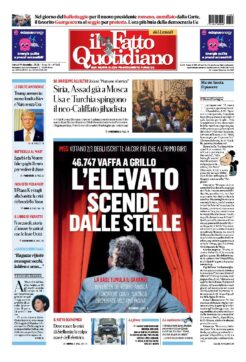 46.747 vaffa a Grillo. L’elevato scende dalle stelle
