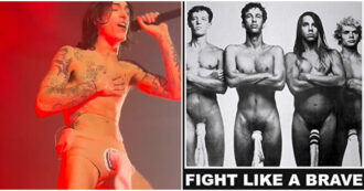 Copertina di Naska nudo con la calza omaggia i Red Hot ChilI Peppers al Forum. Il principe del punk-rock italiano è la ventata di freschezza necessaria di cui c’era bisogno