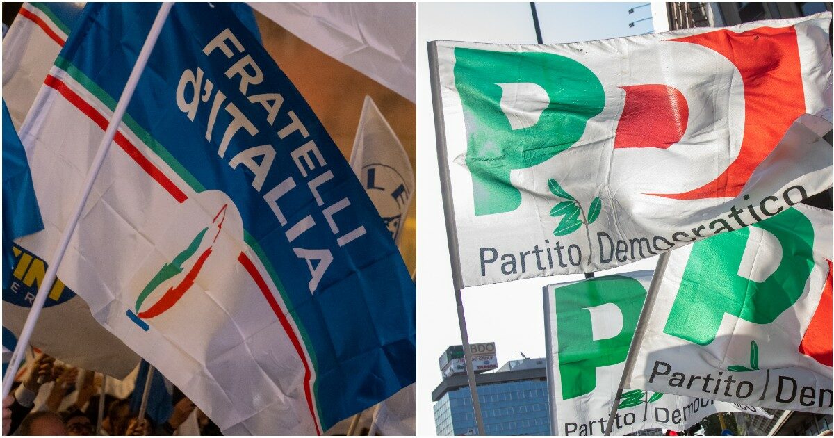 Sondaggi, secondo Youtrend solo tre punti separano oggi Fratelli d’Italia dal Partito democratico