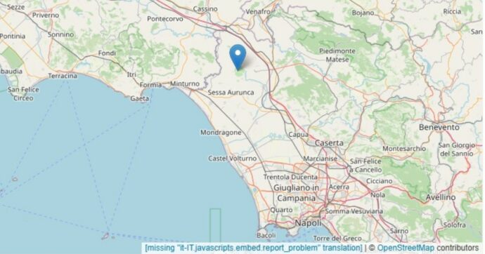 Terremoto in Campania, scossa di magnitudo 3.6 a Roccamonfina (Caserta): scuole chiuse in alcuni comuni