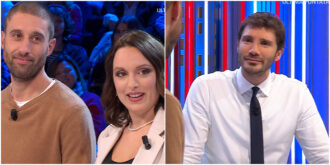Copertina di Eleonora sbaglia la scelta decisiva ad Affari Tuoi, De Martino bacchetta il suo fidanzato: “Ancora non le hai chiesto la mano, inizia a pensarci”