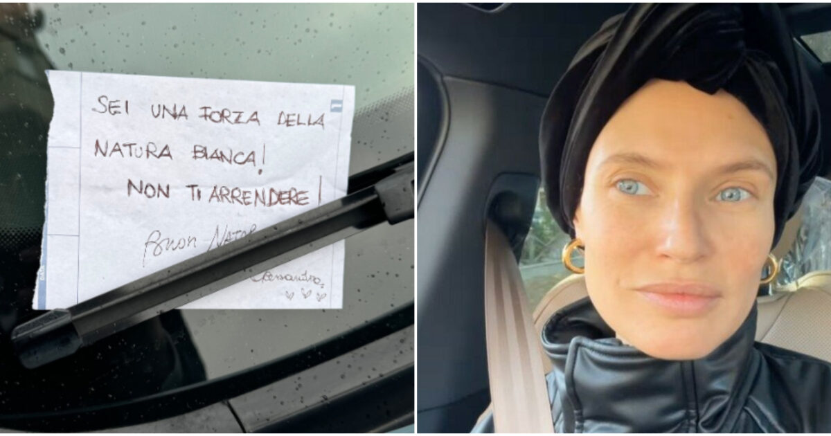 “Sei una forza della natura, non ti arrendere!”: Bianca Balti legge un bigliettino commovente di un fan anonimo lasciato sul parabrezza della sua auto