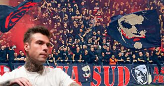 Copertina di “Il ‘capitale’ di violenza della Curva Sud del Milan messo al servizio anche di Fedez”: le motivazioni del carcere per l’ultras Rosiello