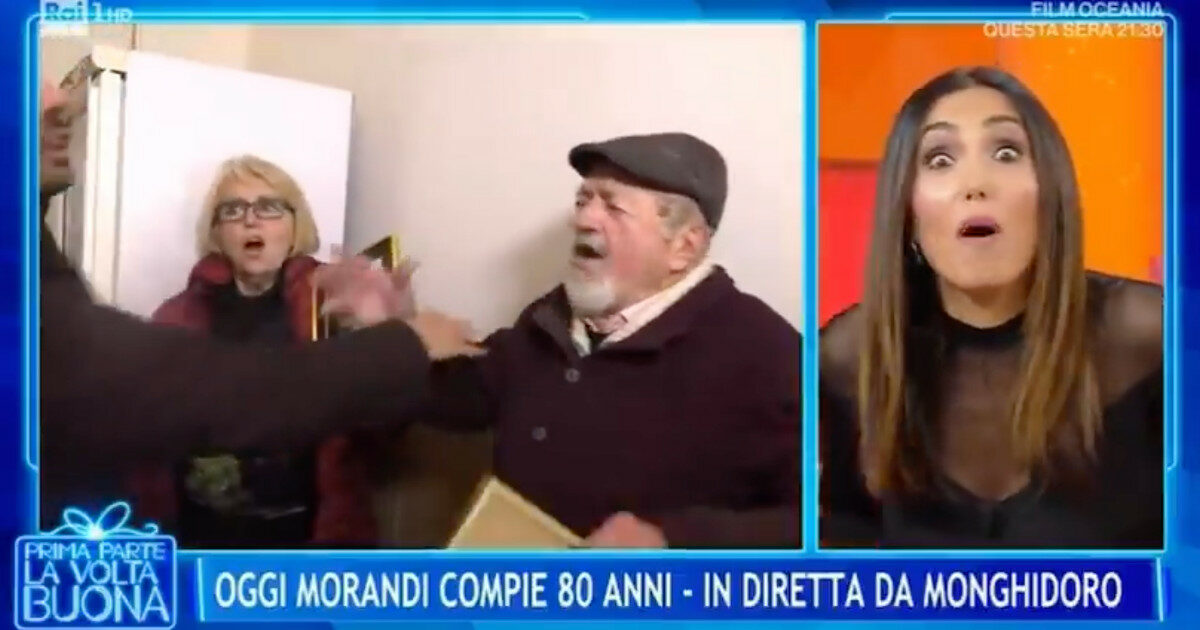 “Io sono per la fi*a”: la gaffe dell’amico di Gianni Morandi fa sbiancare Caterina Balivo e il suo inviato