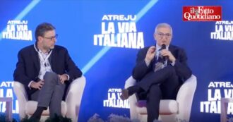 Copertina di Il lapsus del neo ministro Foti sul palco di Atreju: “Pnrr? Il mio obiettivo è il 30 giugno 2016”. Ma è il 2026