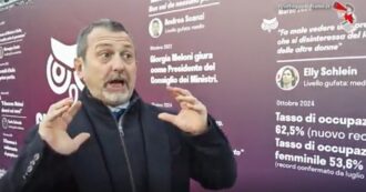 Copertina di Atreju, tra il “Gufoadvisor della sinistra” e i “record di Meloni”: l’autocelebrazione di Fdi. Ma è Giorgetti sul palco a rovinare la festa