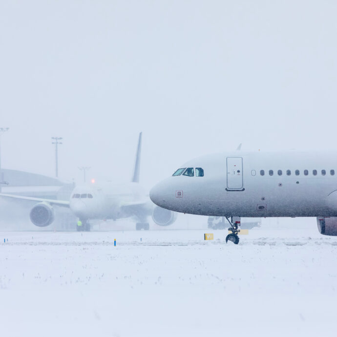 Tempeste di neve e raffiche di vento oltre i 100 chilometri orari: 100 voli cancellati a Heathrow, caos per i viaggiatori alla vigilia del Natale