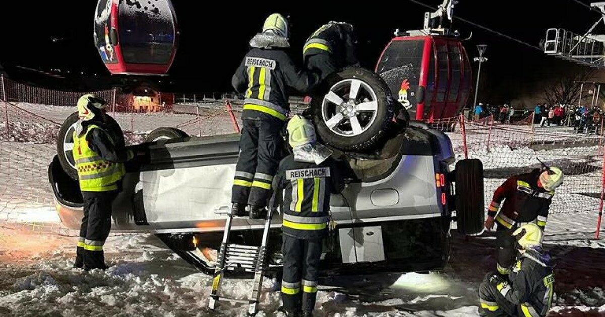 Suv si ribalta su una pista da sci in Trentino Alto Adige, fuggite le persone a bordo