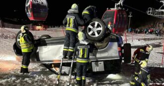 Copertina di Suv si ribalta su una pista da sci in Trentino Alto-Adige, fuggite le persone a bordo