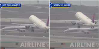 Copertina di Due aerei rischiano la collisione sulla pista d’atterraggio, le urla del controllore del traffico aereo: “Fermatevi, fermatevi!” – VIDEO