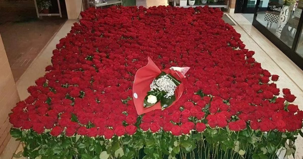 Un innamorato manda 2025 rose rosse alla compagna: il romantico gesto per festeggiare il nuovo anno. Ma l’identità dei due resta “top secret”