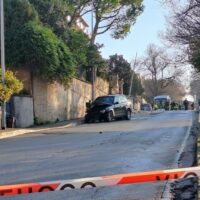 Due pedoni le vittime nell’incidente avvenuto questa mattina in zona Torrette ad Ancona, 4 Gennaio 2025. ANSA/DANIELE CAROTTI