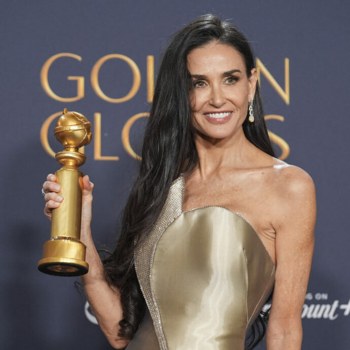 Golden Globe 2025, il riscatto di Demi Moore: “Mi dissero che ero una attrice da popcorn. Ho pensato fosse finito tutto poi The Substance mi ha salvata”