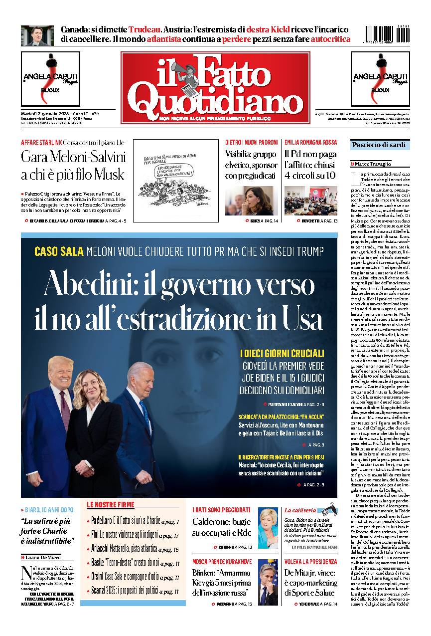 Copia del giorno de Il Fatto Quotidiano