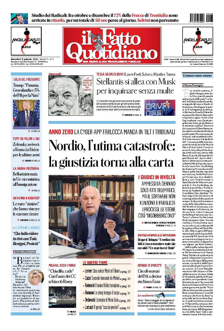 Copia del giorno de Il Fatto Quotidiano