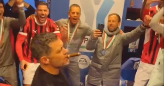 Supercoppa, Conceicao si scatena dopo la vittoria contro l’Inter: balletto e sigaro, la sua esultanza è già iconica – Video