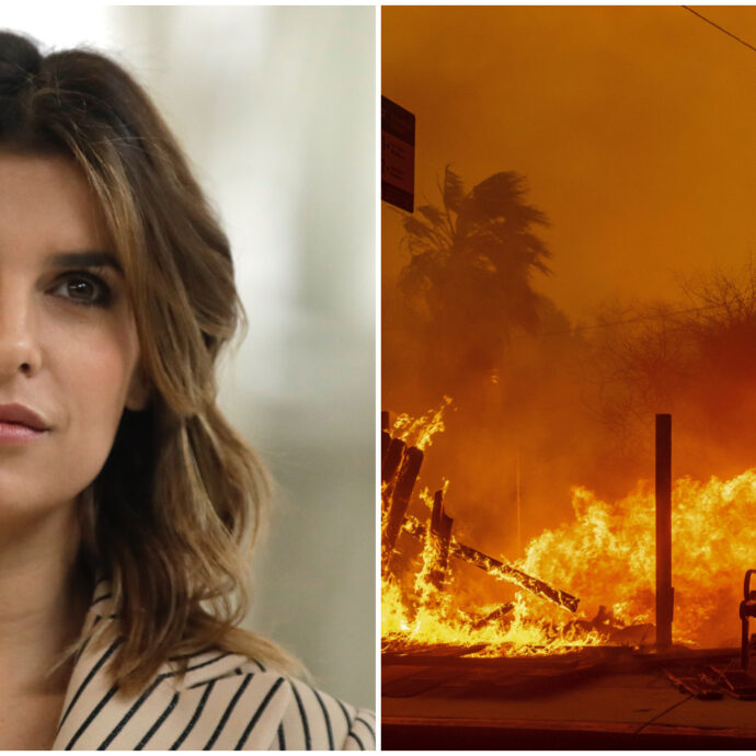 Elisabetta Canalis terrorizzata dagli incendi di Los Angeles: “Non vivo nella zona interessata dai roghi, oggi vedo le fiamme da casa mia”