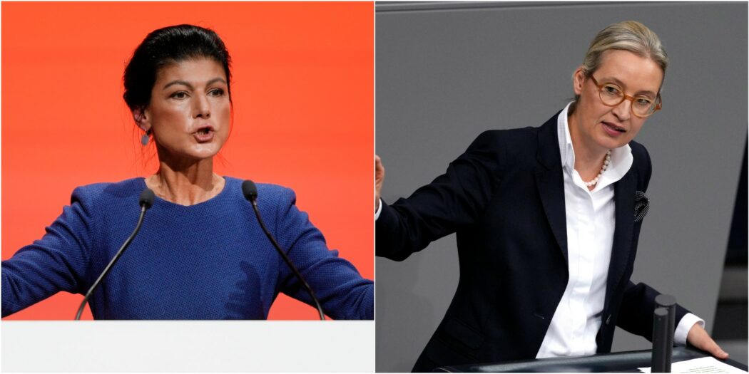 https://st.ilfattoquotidiano.it/wp-content/uploads/2025/01/14/Wagenknecht-weidel-1050x525.jpg