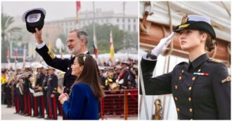 Copertina di Le lacrime di Re Felipe e Letizia per la partenza della principessa Leonor: “Il mare è un insegnamento infinito”