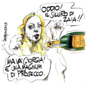 Copertina di La vignetta di Beppe Mora