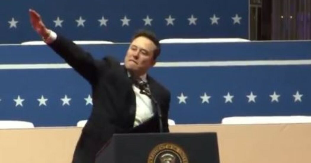 Elon Musk e il braccio alzato durante il discorso per Trump: “Ha fatto il saluto nazista in diretta tv”