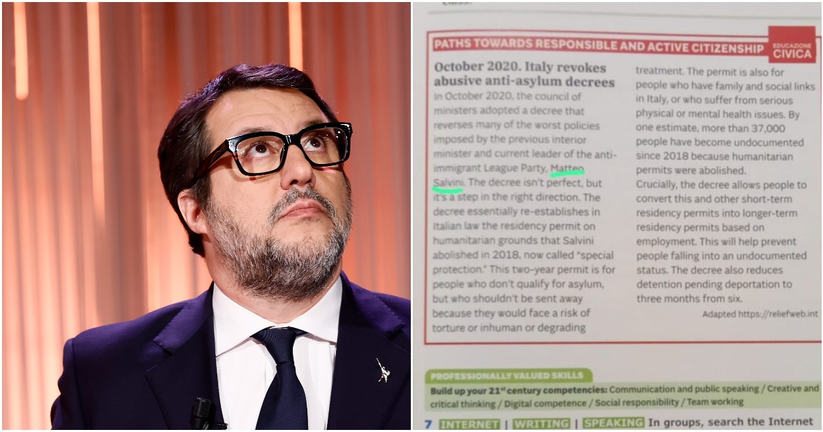 Scuola, polemica per il libro di inglese che cita le critiche Onu ai decreti Sicurezza di Salvini. Il Carroccio protesta