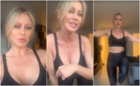 Copertina di “Barcollo ma non mollo, perché chi si ferma è perduto”: Anna Falchi rassicura i fan dopo il mancamento in diretta a “I Fatti Vostri”