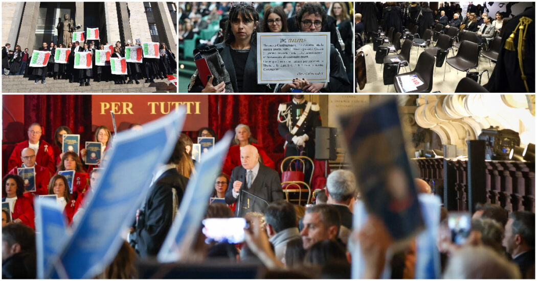 La protesta delle toghe contro il governo: da Milano a Napoli in migliaia abbandonano l’anno giudiziario. E torna il grido “resistere, resistere”