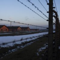 A view of the former Nazi German concentration and extermination camp in Oswiecim, Poland, Friday, Jan. 24. 2025. (AP Photo/Oded Balilty)