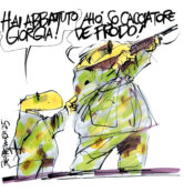 Copertina di La vignetta di Beppe Mora