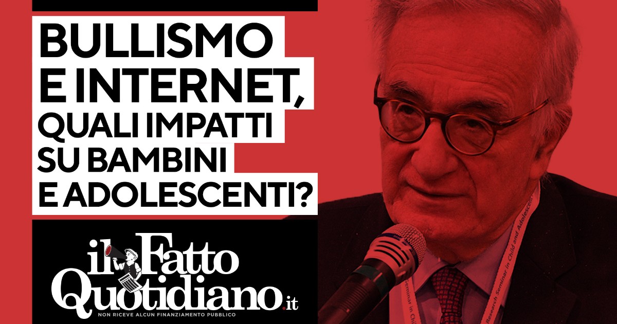 Bullismo e internet, quali impatti su bambini e adolescenti? La diretta con il prof. Ernesto Caffo (Telefono Azzurro)