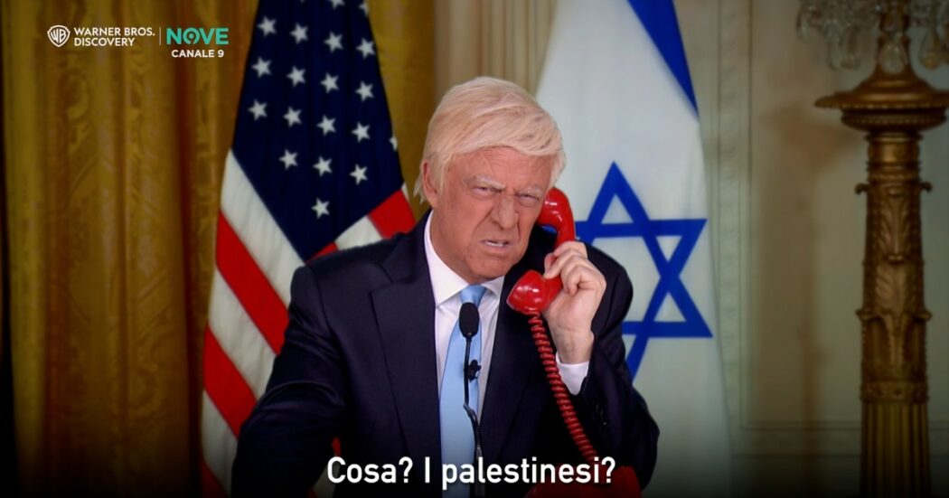 Crozza diventa Trump e lancia “Gazaland”: “Una nuova riviera. I palestinesi? Non vi preoccupate…tutti a Roccaraso”