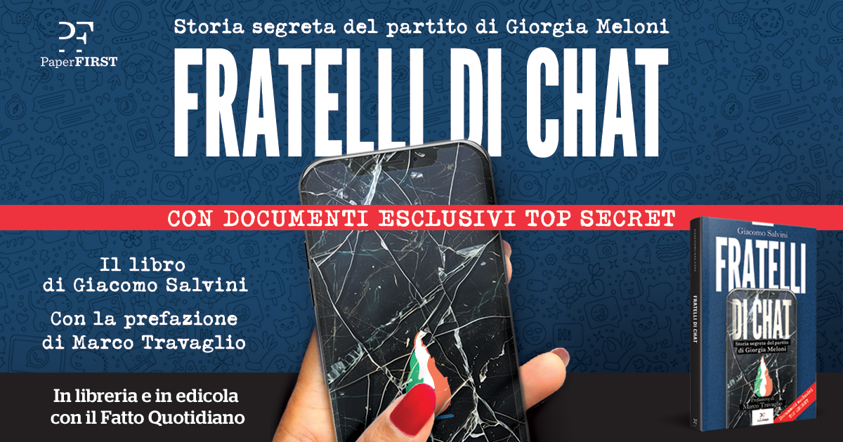 Giacomo Salvini presenta il libro ‘Fratelli di chat’: “Una ricostruzione inedita e top secret della storia del partito di Giorgia Meloni”