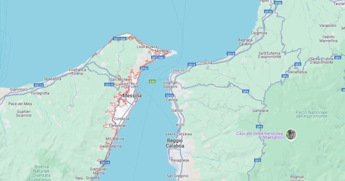 Forte terremoto a Messina: magnitudo provvisoria tra 4.8 e 5.3. Il sisma avvertito anche in Calabria