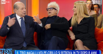Copertina di “Ha un carattere di me**a. Ho sofferto, è stato terribile”: Marcello Cirillo ritrova Giancarlo Magalli in tv e lo ‘gela’ in diretta