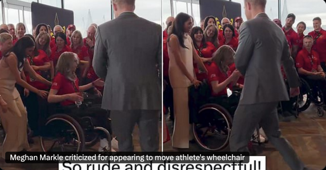 “Ha spostato la sedia a rotelle di un’atleta agli Invictus Games, è una grave mancanza di rispetto. Invalido non significa ‘stupido'”: Meghan Markle nella bufera