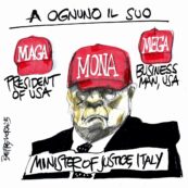 Copertina di La vignetta di Beppe Mora