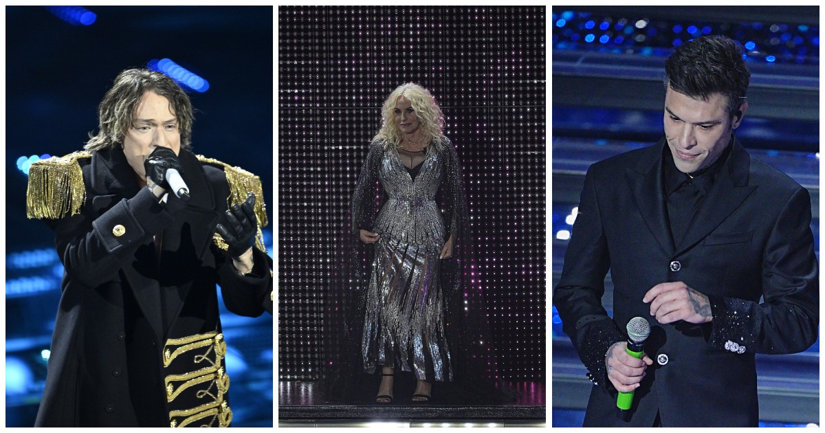 Sanremo 2025, le pagelle ai look della prima serata: Antonella Clerici “dal cartoccio al gianduiotto”, Irama gronda sudore sotto al pastrano. Fedez come Edward Cullen