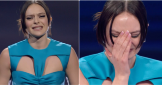 Copertina di Sanremo 2025, Francesca Michielin scoppia a piangere dopo l’esibizione: ecco cos’è successo
