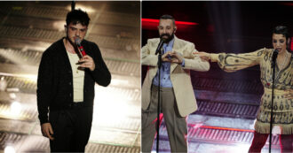 Copertina di Sanremo 2025, il favorito Olly spunta nella classifica della terza serata insieme ai Coma_Cose, Olly e Gabbani