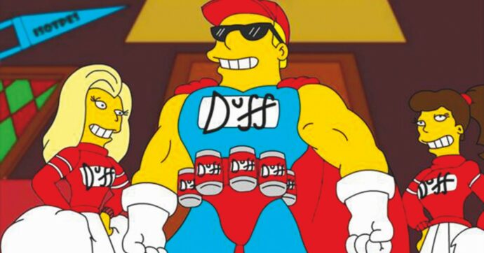 Birra Duff al Pizza Planet. Le finte marche di cartoon e serie tv