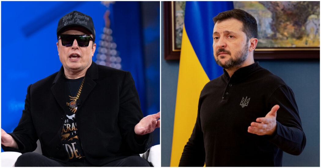 https://st.ilfattoquotidiano.it/wp-content/uploads/2025/02/21/musk-zelensky-1050x551.jpg