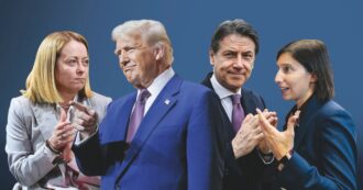 Copertina di Ora Meloni si barcamena con Trump: “Pace giusta,  ma con la sua leadership”