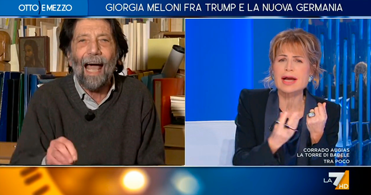 Ucraina, lite Cacciari Gruber. “Dopo 3 anni di guerra si torna agli accordi di Minsk sponsorizzati da Macron”. “È stata la Russia a invadere”