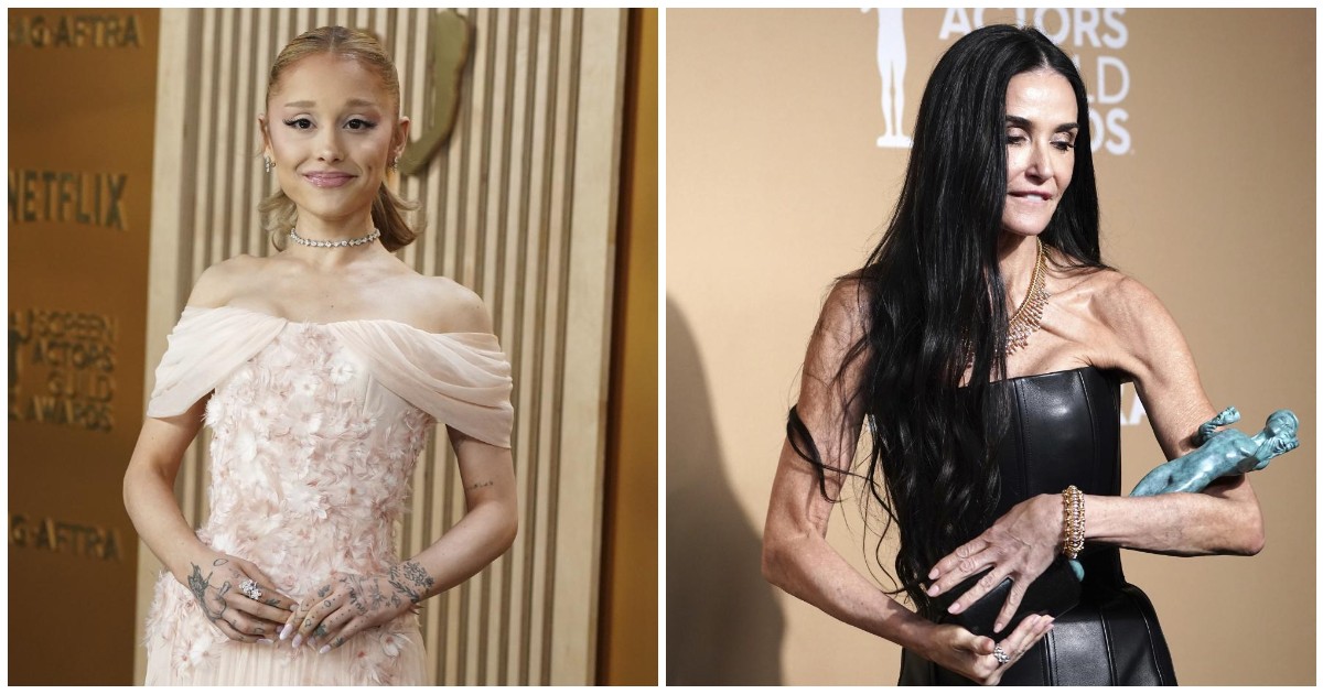 E’ “la fiera dell’Ozempic”: scoppia la polemica per il red carpet dei Sag Awards. Nel mirino Demi Moore e Ariana Grande